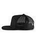 Pacific Headwear P710  Heather 6-Panel Arch Trucker Snapback Cap