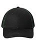 Port Authority C818 Men Double Mesh Snapback Sandwich Bill Cap