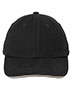 Port Authority C830 Men Sandwich Bill Cap With Striped Closure