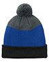 Port Authority C979 Cozy Striped Pom Beanie