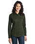 Port Authority L649 Women Stain-Resistant Roll Sleeve Twill Shirt
