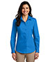 Port Authority LW100 Women Sleeve Carefree Poplin Shirt    