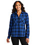 Royal/ Black Open Plaid