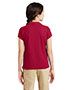 Port Authority YG503 Girls Silk Touch Peter Pan Collar Polo