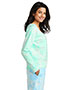 Port & Company Ladies Beach Wash Cloud Tie-Dye V-Neck Sweatshirt LPC140V