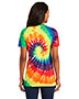 Port & Company LPC147V Women Tie-Dye V-Neck Tee