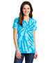 Port & Company LPC147V Women Tie-Dye V-Neck Tee