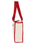 Q-Tees Q1100  14L Tote with Contrast-Color Handles
