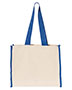 Q-Tees Q1100  14L Tote with Contrast-Color Handles