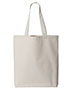 Q-Tees Q4400  11L Canvas Tote with Contrast-Color Handles