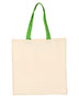 Q-Tees QTB6000 Economical Tote with Contrast-Color Handles
