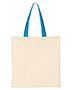 Q-Tees QTB6000 Economical Tote with Contrast-Color Handles