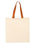 Q-Tees QTB6000 Economical Tote with Contrast-Color Handles
