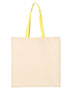 Q-Tees QTB6000 Economical Tote with Contrast-Color Handles