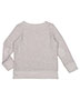 Rabbit Skins RS3379  Toddler Harborside Melange French Terry Crewneck with Elbow Patches