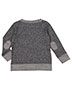 Rabbit Skins RS3379  Toddler Harborside Melange French Terry Crewneck with Elbow Patches