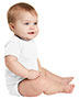 Rabbit Skins RS4400 Infant Short Sleeve Baby Rib Bodysuit