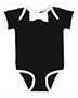 Rabbit Skins RS4407 infants Baby Rib Bow Tie Bodysuit