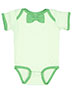 Rabbit Skins RS4407 infants Baby Rib Bow Tie Bodysuit