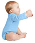 Rabbit Skins™ RS4411 Infant Long Sleeve Baby Rib Bodysuit