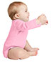 Rabbit Skins™ RS4411 Infant Long Sleeve Baby Rib Bodysuit