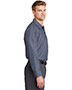 Red Kap CS10LONG Men Long-Sleeve Striped Industrial Work Shirt