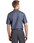 Red Kap CS20 Men Short-Sleeve Striped Industrial Work Shirt