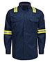 Red Kap QS26EVH Men's Nomex® Comfort Enhanced-Vis Woven Long Sleeve Shirt