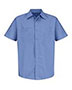 Red Kap SB22L  Industrial Stripe Short Sleeve Work Shirt Long Sizes