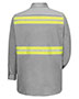 Red Kap SC30E  Enhanced Visibility Long Sleeve Cotton Work Shirt