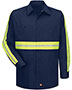 Red Kap SC30EL  Enhanced Visibility Cotton Work Shirt Long Sizes