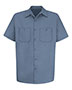 Red Kap SC40T Men's Tall Cotton Short Sleeve Uniform Shirt