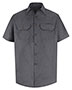 Red Kap SH20 Men Heathered Poplin Uniform Shirt