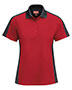 Red Kap SK53 Women 's Short Sleeve Performance Knit Two-Tone Polo