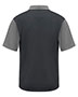 Red Kap SK56 Men Short Sleeve Performance Knit Color-Block Polo