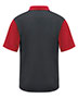 Red Kap SK56 Men Short Sleeve Performance Knit Color-Block Polo