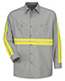 Red Kap SP14E  Industrial Enhanced-Visibility Long Sleeve Work Shirt