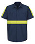 Red Kap SP24E  Enhanced Visibility Industrial Work Shirt