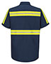 Red Kap SP24E  Enhanced Visibility Industrial Work Shirt