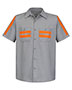 Red Kap SP24EL  Enhanced Visibility Industrial Work Shirt Long Sizes