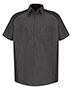 Red Kap SP28L Men Short Sleeve Motorsports Shirt Long Sizes