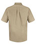 Red Kap SP80L Men Poplin Short Sleeve Dress Shirt - Long Sizes