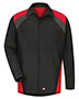 Red Kap SY18L Men Long Sleeve Tri-Color Shop Shirt - Long Sizes