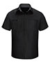 Red Kap SY42L Men Performance Plus Short Sleeve Shop Shirt with Oilblok Technology - Long Sizes