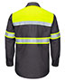 Red Kap SY70  Hi-Visibility Colorblock Ripstop Long Sleeve Work Shirt