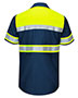 Red Kap SY80  Hi-Visibility Colorblock Ripstop Short Sleeve Work Shirt