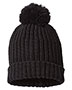 Richardson 143R Unisex Chunky Cable With Cuff & Pom Beanie