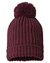 Richardson 143R Unisex Chunky Cable With Cuff & Pom Beanie