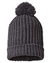Richardson 143R Unisex Chunky Cable With Cuff & Pom Beanie