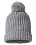 Richardson 143R Unisex Chunky Cable With Cuff & Pom Beanie